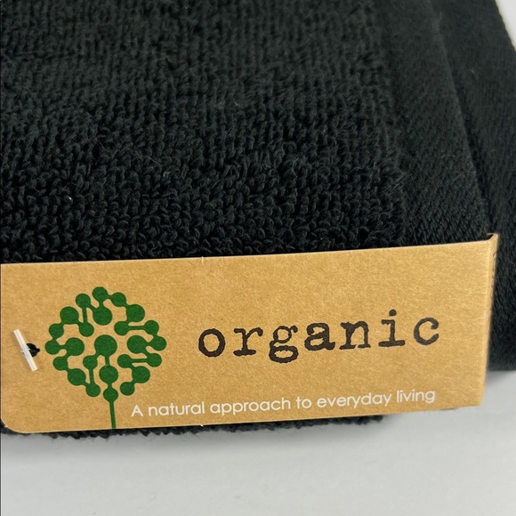 Ecoexistence Organic Bath Towel Black 100% Organic Cotton Loops Plush 1 Pc NEW - Picture 2 of 8